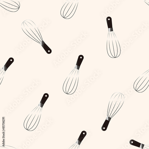 kitchenware beater , cartoon seamless pattern background