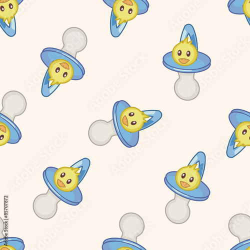Baby pacifiers , cartoon seamless pattern background © notkoo2008