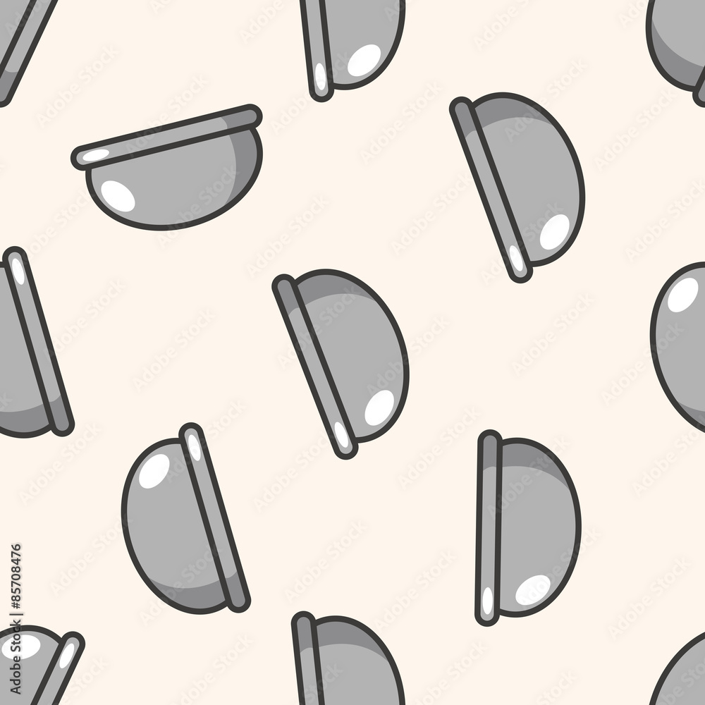kitchenware bowl , cartoon seamless pattern background