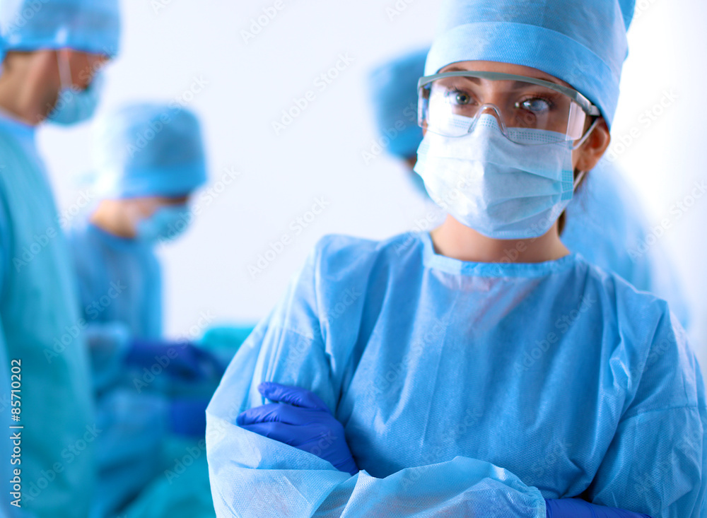Surgery team in the operating room Surgery team in the operating room