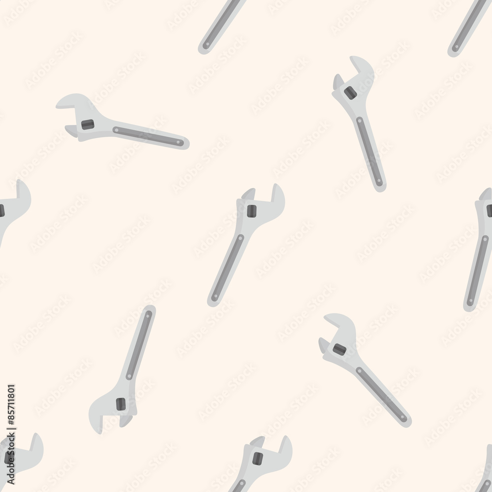 Naklejka premium work tool wrench , cartoon seamless pattern background