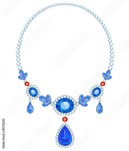 Blue necklace