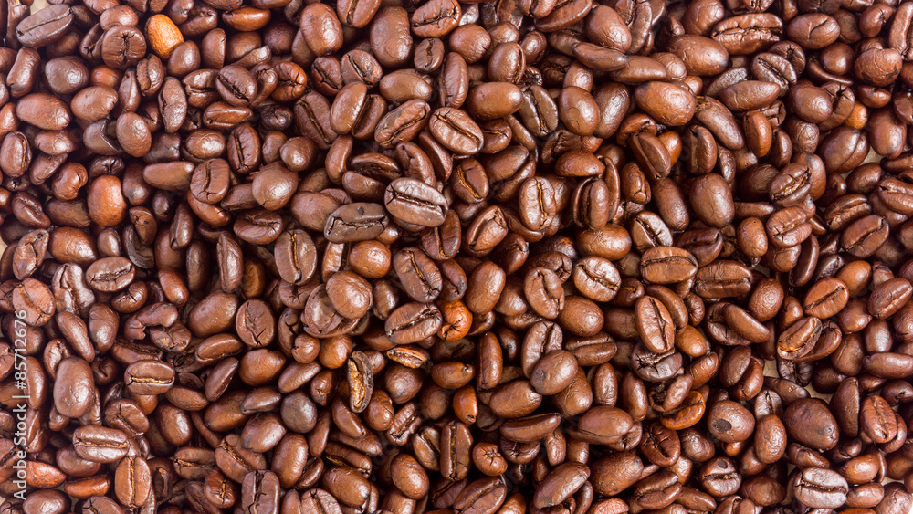 Fototapeta premium Roasted coffee bean close up