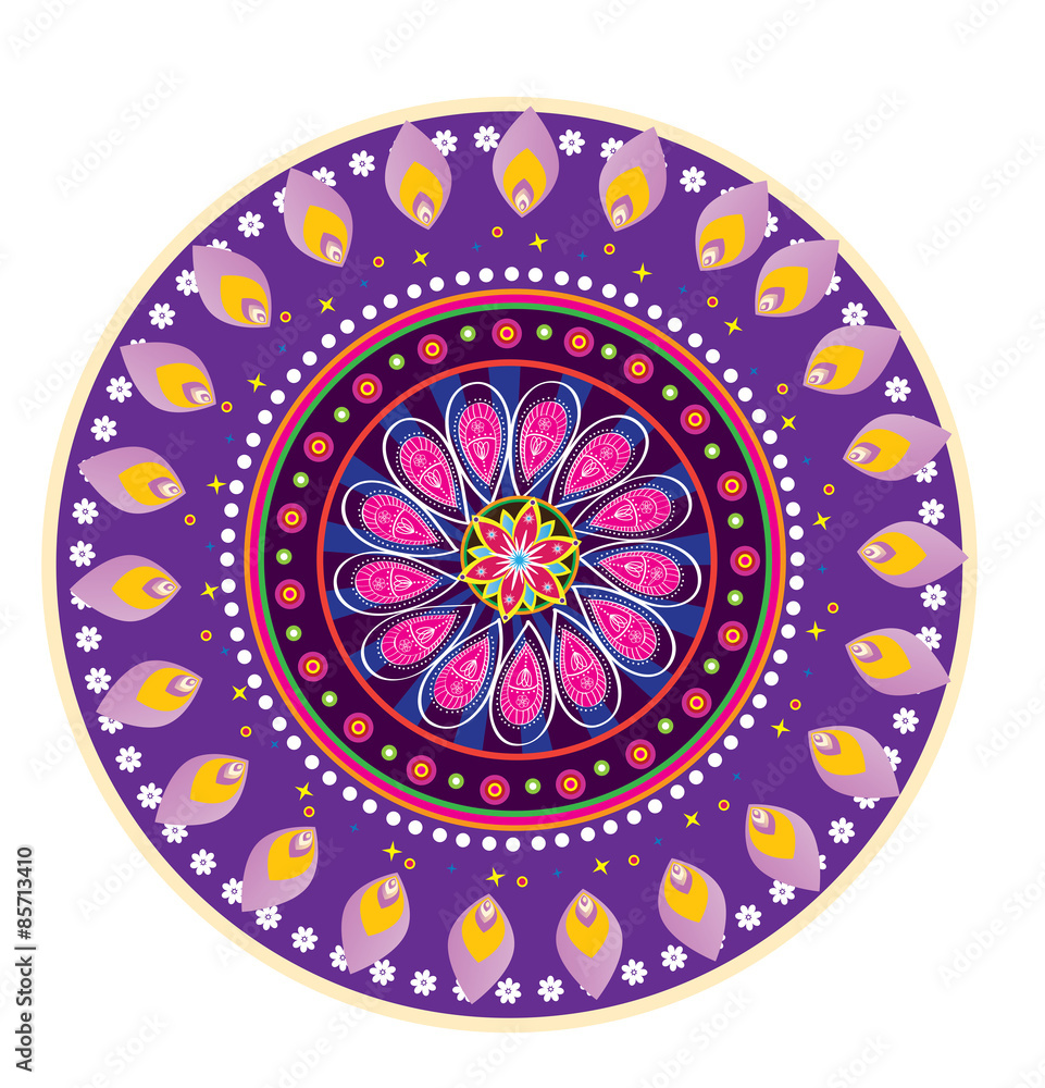Flower pattern mandala