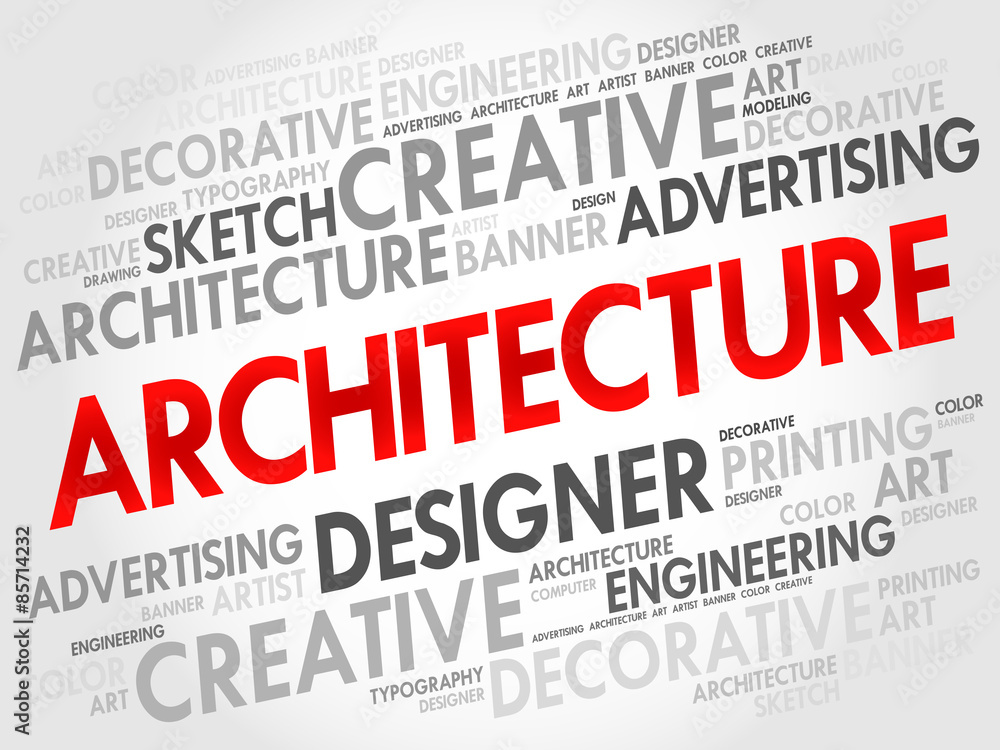 Fototapeta premium Architecture word cloud concept