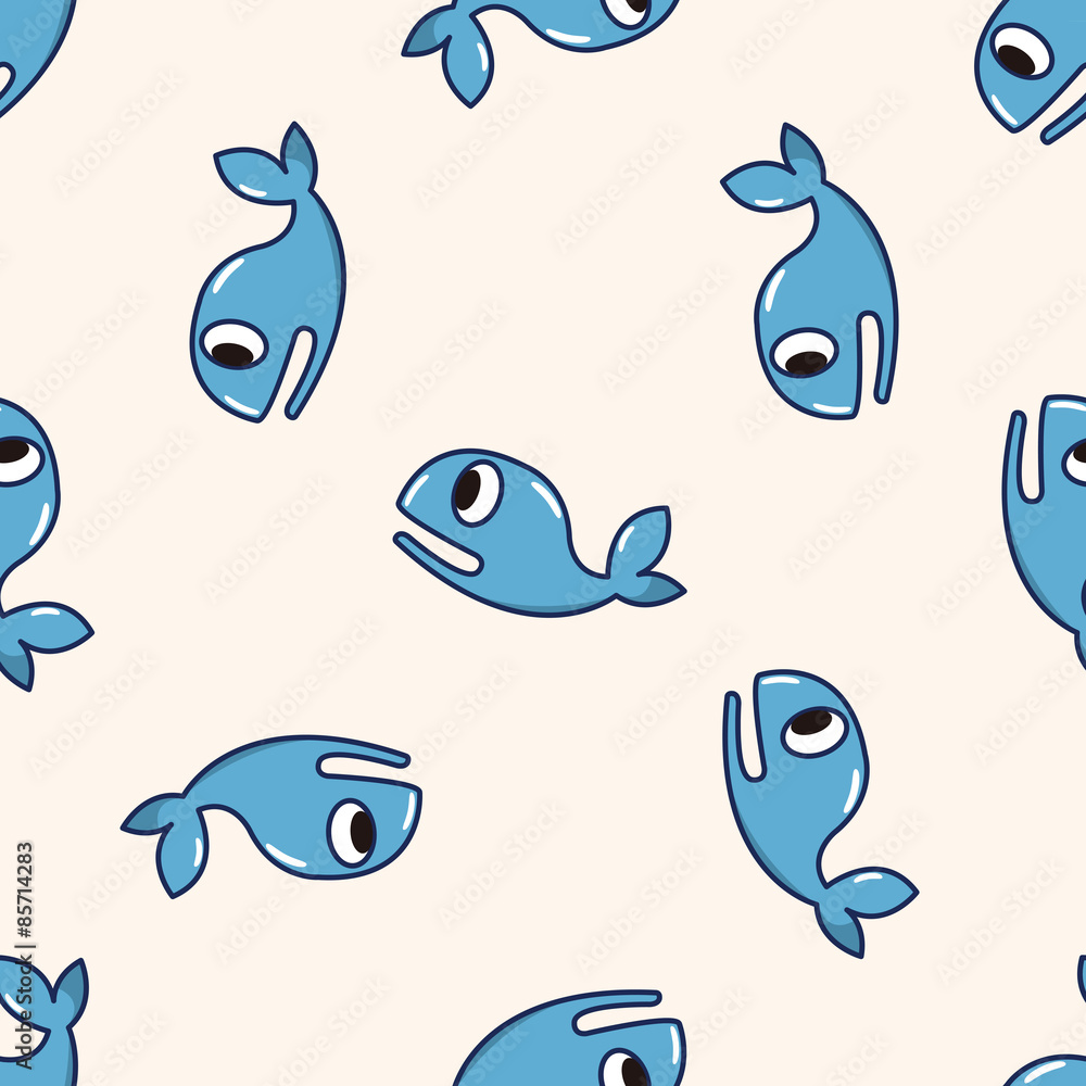 Whale , cartoon seamless pattern background Whale , cartoon seamless pattern background