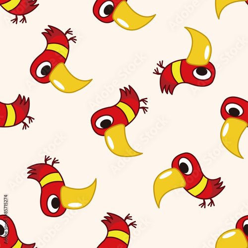 bird cartoon   cartoon seamless pattern background