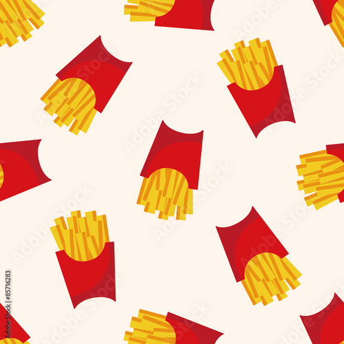 fast foods , cartoon seamless pattern background