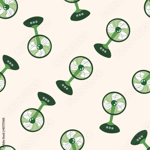 Home appliances theme,ectric fan , cartoon seamless pattern background photo