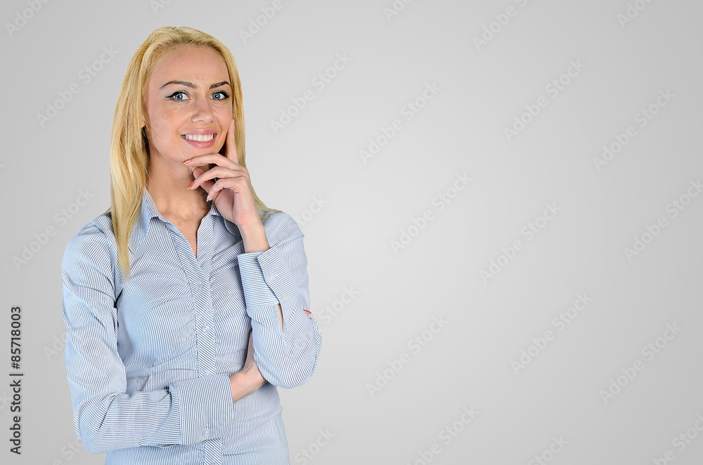 Business woman looking camera Business woman looking camera
