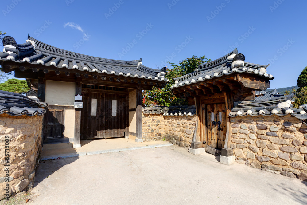 Traditional Korean House ,  Andong, South Korea