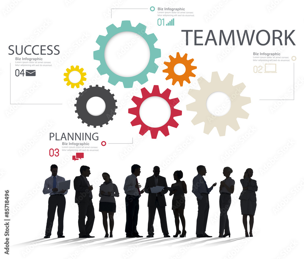 Teamwork Team Group Gear Partnership Cooperation Concept Teamwork Team Group Gear Partnership Cooperation Concept