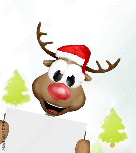 Christmas Reindeer Blank Bo...