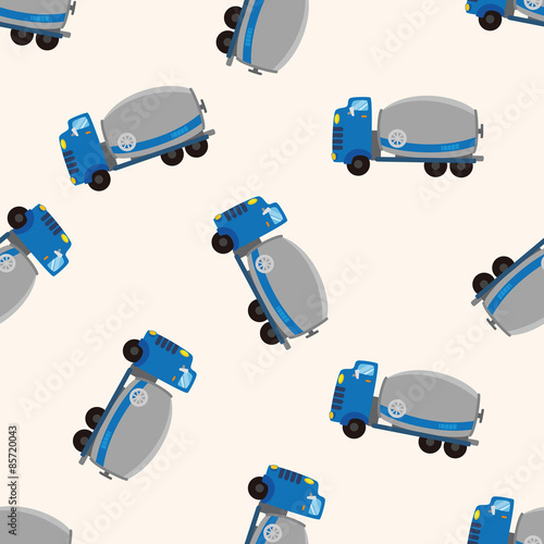 transportation truck , cartoon seamless pattern background