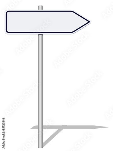Wegweiser. Weißes 