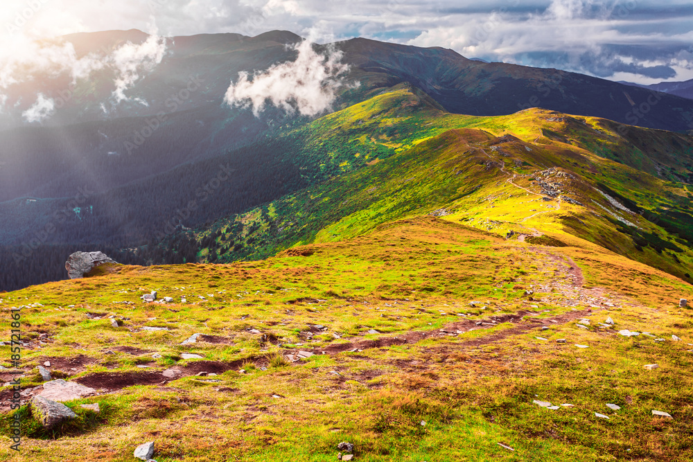 Fototapeta premium Mountain landscape in autumn