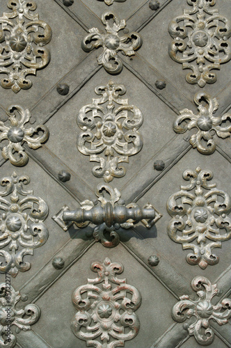 Old door in Prague, detail