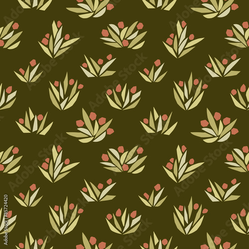 Flower background. Seamless pattern.Vector. 花のパターン