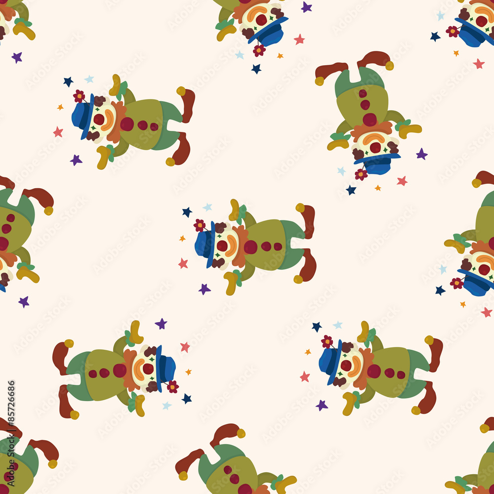 clowns , cartoon seamless pattern background clowns , cartoon seamless pattern background