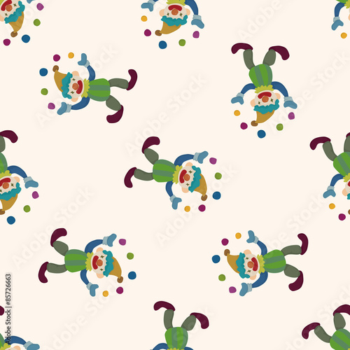 clowns , cartoon seamless pattern background
