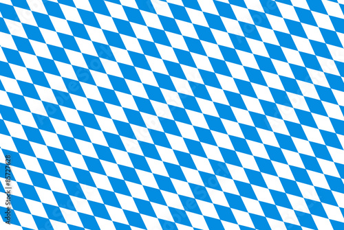 Oktoberfest background with blue checked repeatable rhombus