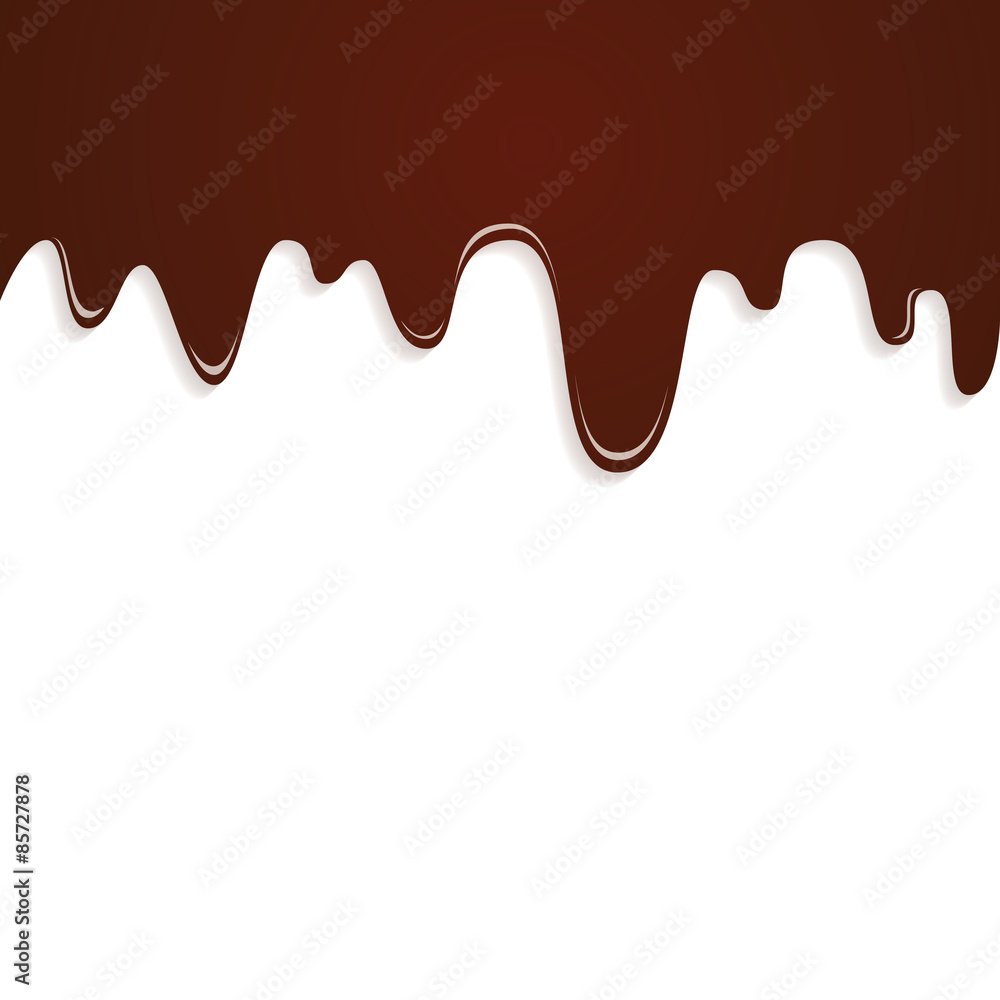 Background of dripping melted rich brown milk chocolate, Vector background Background of dripping melted rich brown milk chocolate, Vector background