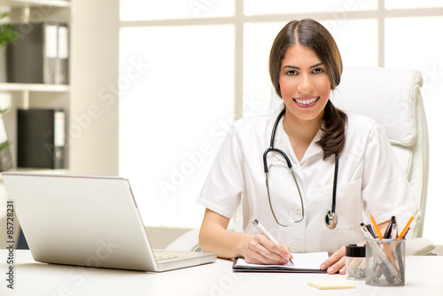 Female Doctor In The Office
