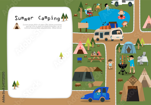 Summer camp ground frame