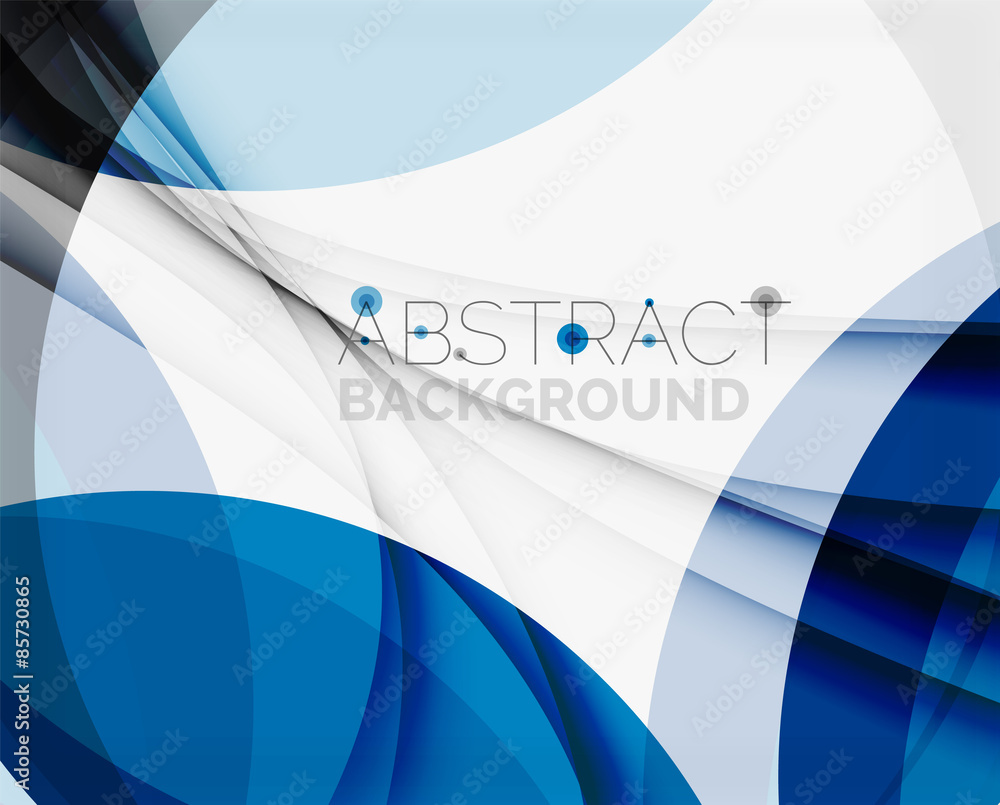 Corporate blue wave background for your business message