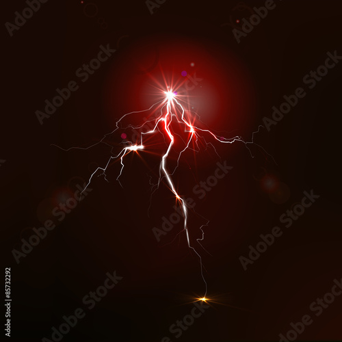 Big lightning on the sky