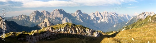 Panoramic view of Alpi Dolomiti photo