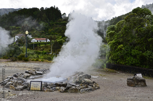 Caldera in Furnas, Azoren