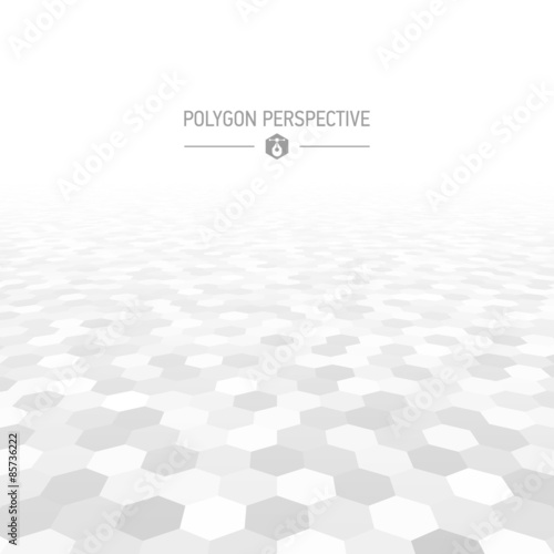 Polygon shapes perspective background 