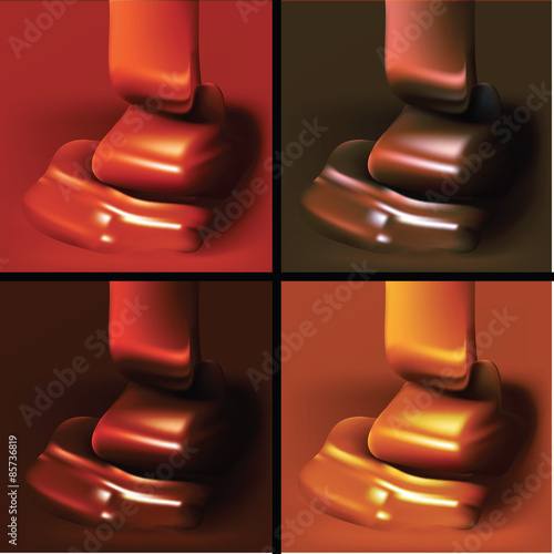Cioccolato Fondente, al latte, caramello e nocciola