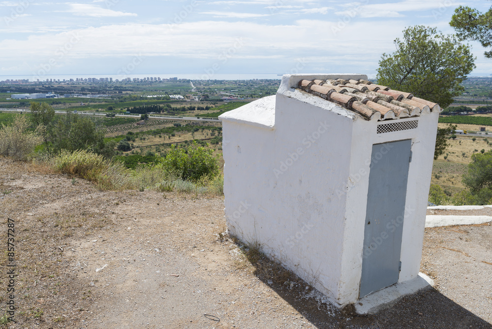Vista de Benicassim al fondo (Castellon, España). Vista de Benicassim al fondo (Castellon, España).