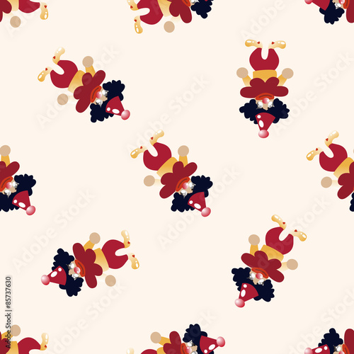 clowns , cartoon seamless pattern background