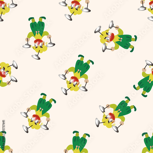clowns , cartoon seamless pattern background
