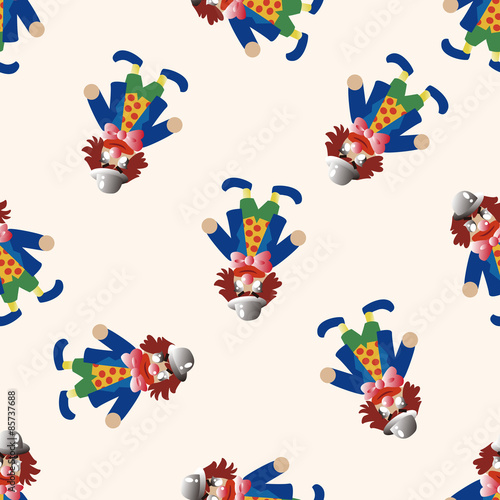 clowns , cartoon seamless pattern background