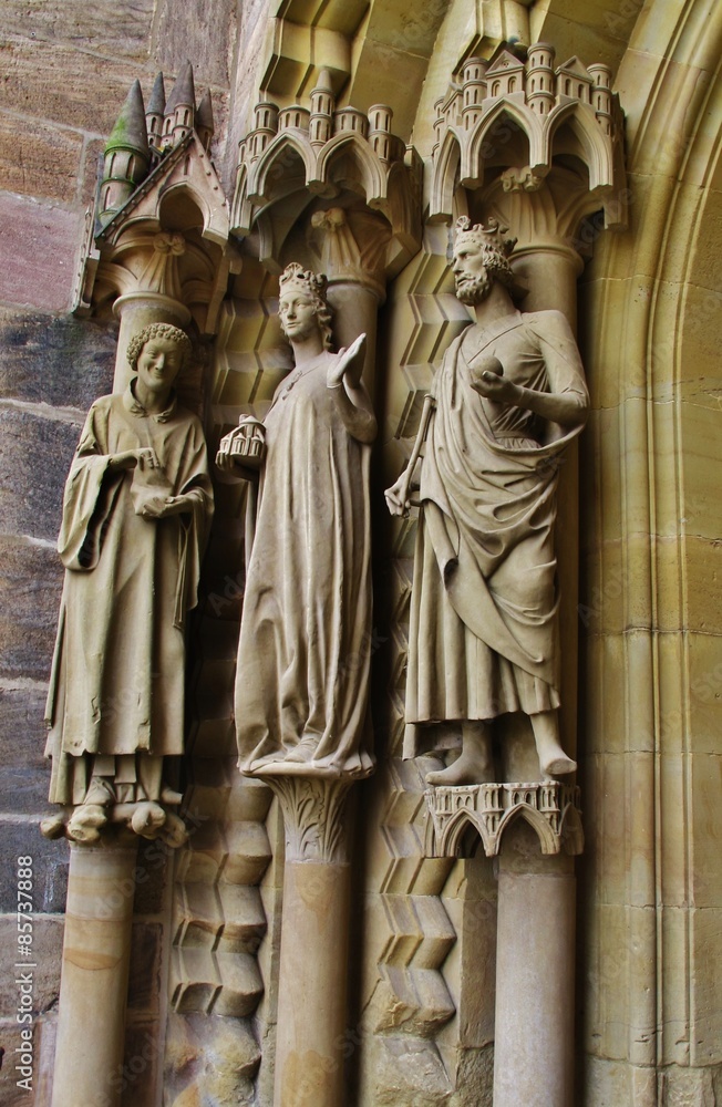 Fototapeta premium Portalfiguren am Bamberger Dom
