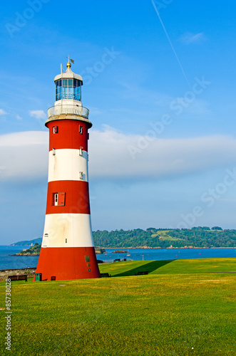 Smeaton's Tower on the Hoe at Plymouth, Devon, UK photo