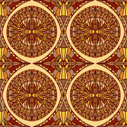 African egypt colorful ornament. Vector seamless pattern