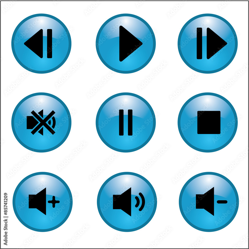 Music and sound icons. Vector illustration EPS10 Music and sound icons. Vector illustration EPS10