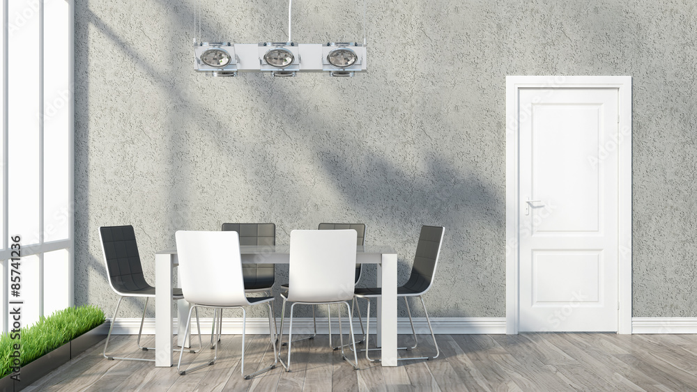 Fototapeta premium Render modern interior