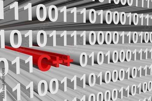 Bilde på lerret binary code C++