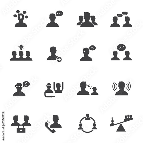 Businessman people icon