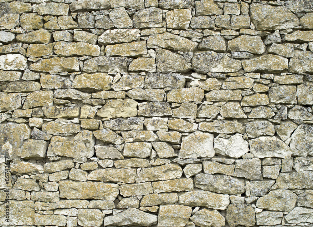 Old stone wall closeup