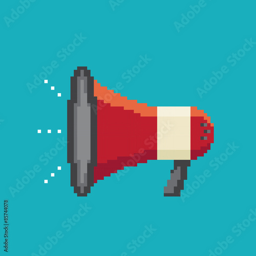 Megaphone pixel concept