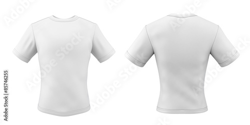 Templates t-shirts front and back for your design