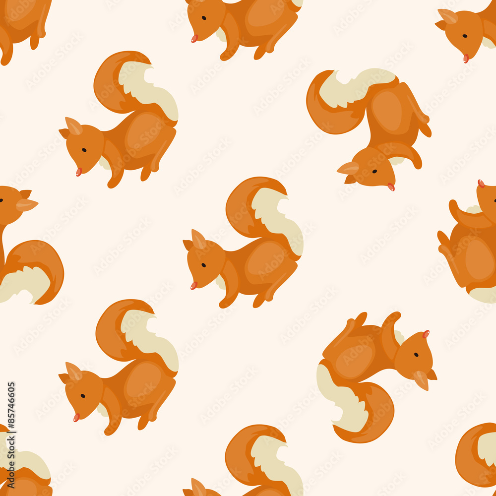 animal squirrel cartoon , cartoon seamless pattern background animal squirrel cartoon , cartoon seamless pattern background