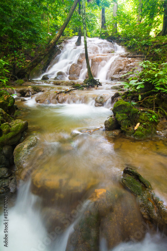 Fototapeta Naklejka Na Ścianę i Meble -  beautiful waterfall in forest